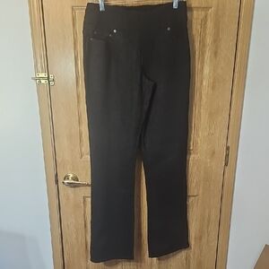 Elegant Black Straight Leg Women's Pants